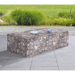 Piazza Marble Finish Concrete Indoor / Outdoor Coffee Table in Brown