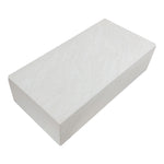 Piazza Marble Finish Concrete Indoor / Outdoor Coffee Table in White