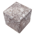 Piazza Marble Finish Concrete Indoor / Outdoor End Table in Brown