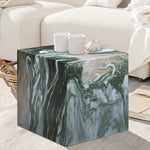 Piazza Marble Finish Concrete Indoor / Outdoor End Table in Green