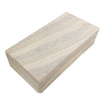 Piazza Travertine Finish Concrete Indoor / Outdoor Coffee Table in Natural