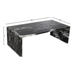 Pienza Marble Coffee Table in Black