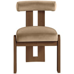 Arienzo Velvet Performance Fabric Upholstered Dining Chair in Beige