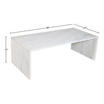 Pienza Marble Coffee Table in White