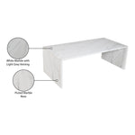 Pienza Marble Coffee Table in White