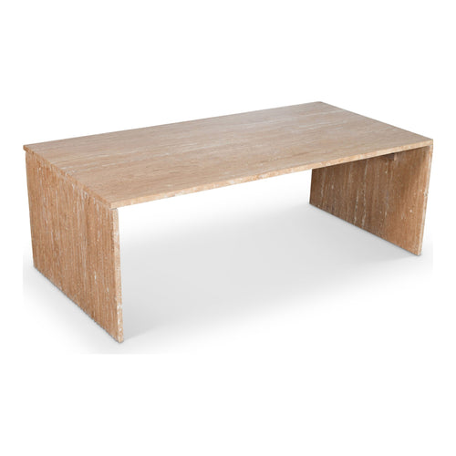 Pienza Travertine Coffee Table in Natural