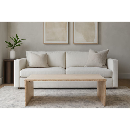 Pienza Travertine Coffee Table in Natural