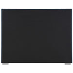 Pierce Linen Textured Fabric Upholstered King Bed in Navy