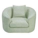 Penelope Chenille Fabric Upholstered Chair in Mint