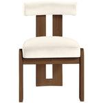 Arienzo Velvet Performance Fabric Upholstered Dining Chair in Cream