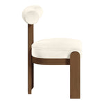 Arienzo Velvet Performance Fabric Upholstered Dining Chair in Cream