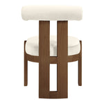 Arienzo Velvet Performance Fabric Upholstered Dining Chair in Cream