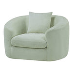 Penelope Chenille Fabric Upholstered Chair in Mint