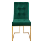 Pierre Velvet Upholstered Dining Chair in Green