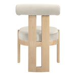 Arienzo Velvet Performance Fabric Upholstered Dining Chair in Cream