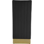 Porsha Vegan Leather Upholstered Dining Chair in Black