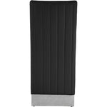Porsha Vegan Leather Upholstered Dining Chair in Black