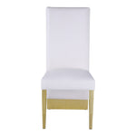 Porsha Vegan Leather Upholstered Dining Chair in White