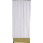 Porsha Vegan Leather Upholstered Dining Chair in White