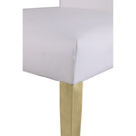 Porsha Vegan Leather Upholstered Dining Chair in White