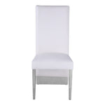 Porsha Vegan Leather Upholstered Dining Chair in White