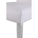 Porsha Vegan Leather Upholstered Dining Chair in White