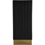 Porsha Velvet Upholstered Dining Chair in Black