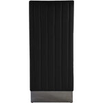 Porsha Velvet Upholstered Dining Chair in Black