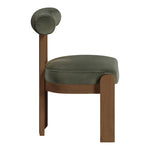 Arienzo Velvet Performance Fabric Upholstered Dining Chair in Green