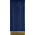 Porsha Velvet Upholstered Dining Chair in Navy