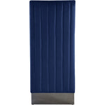 Porsha Velvet Upholstered Dining Chair in Navy
