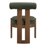 Arienzo Velvet Performance Fabric Upholstered Dining Chair in Green