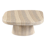Prato Concrete Indoor/Outdoor Coffee Table in Travertine