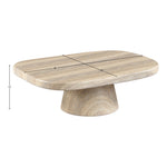 Prato Concrete Indoor/Outdoor Coffee Table in Travertine