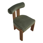 Arienzo Velvet Performance Fabric Upholstered Dining Chair in Green