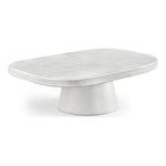Prato Concrete Indoor/Outdoor Coffee Table in White