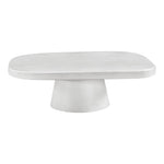 Prato Concrete Indoor/Outdoor Coffee Table in White