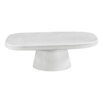 Prato Concrete Indoor/Outdoor Coffee Table in White