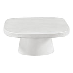 Prato Concrete Indoor/Outdoor Coffee Table in White