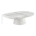 Prato Concrete Indoor/Outdoor Coffee Table in White