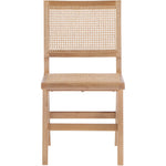 Preston Solid Wood And Cane Dining Side Chair in Natural
