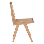 Preston Solid Wood And Cane Dining Side Chair in Natural