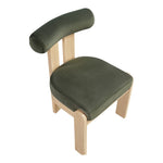 Arienzo Velvet Performance Fabric Upholstered Dining Chair in Green