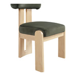 Arienzo Velvet Performance Fabric Upholstered Dining Chair in Green
