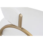 Privet Linen Textured Fabric Upholstered Dining Chair in Cream