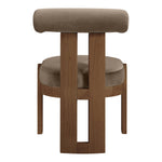 Arienzo Velvet Performance Fabric Upholstered Dining Chair in Taupe