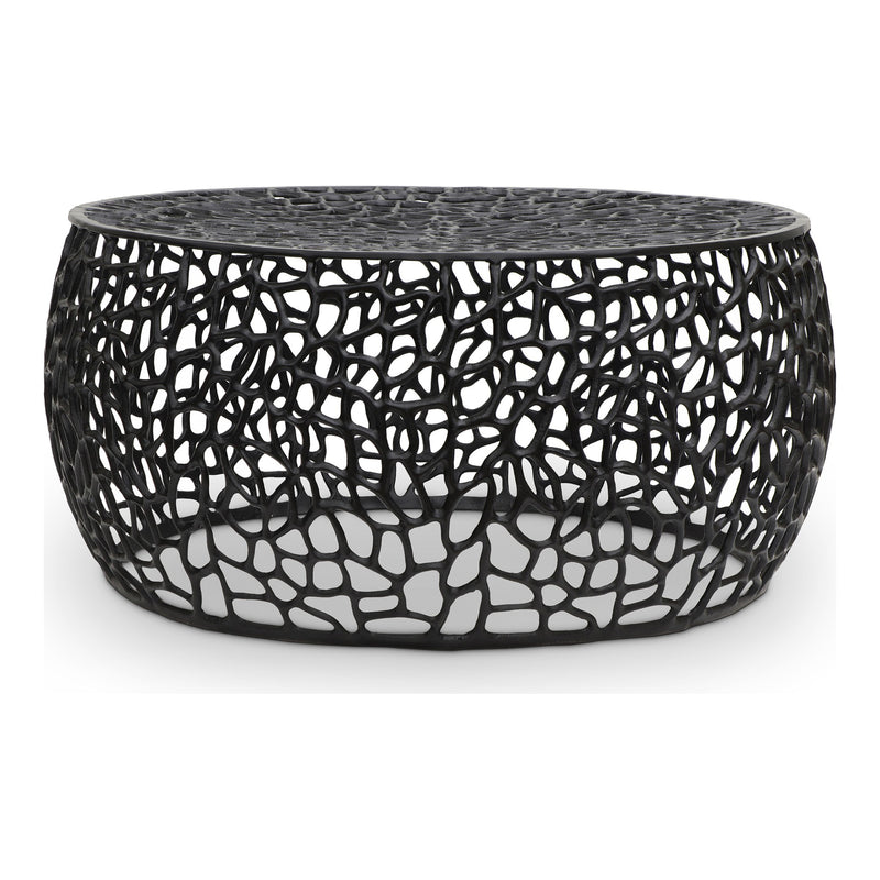 Priya Aluminum Coffee Table in Black