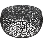 Priya Aluminum Coffee Table in Black