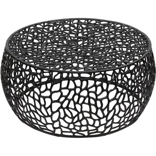 Priya Aluminum Coffee Table in Black