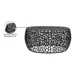 Priya Aluminum Coffee Table in Black
